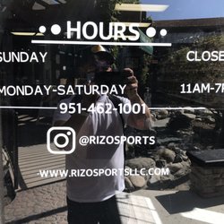 Rizo Sports - Hours of operation .