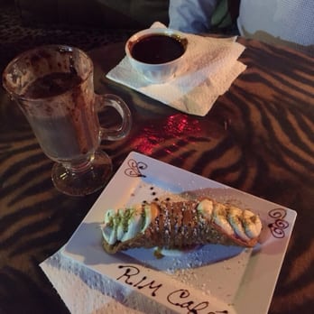 RIM Cafe - volcano, the cubano, and a traditional large cannoli - Coffee & Tea Near Me - Philadelphia, Pennsylvania