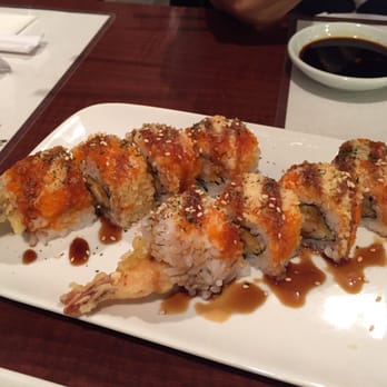 Sushi Zona - Crunchy Tokyo Roll - Shrimp Tempura, Masago and Tempura Flake on the outside with Teriyaki Sauce. 8.95$ - Sushi Bars Near Me - Tucson, Arizona