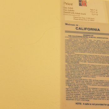Motel 6 - El Monte - Hair hanging on the bathroom door - Hotels Near Me - El Monte, California