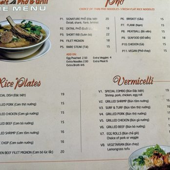 Streets Pho & Grill - Menu - Vietnamese Near Me - Santee, California