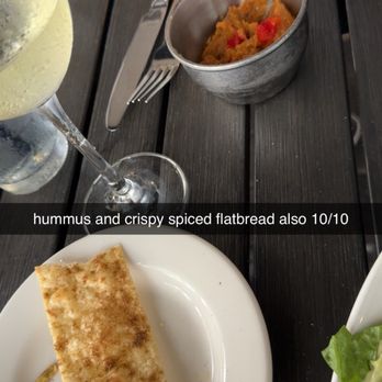 Snapper's Sea Grill - hummus and flatbread - Seafood Near Me - St. Pete Beach, Florida