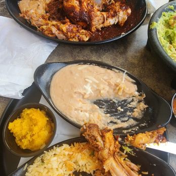 Tequila Jack's - Chicken Mole plate after we already devoured most of it. Huge dish. - Bars Near Me - Long Beach, California