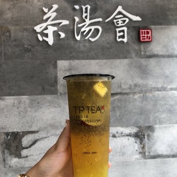 TP Tea - Fruit tea w/ chia seeds - @eatwithher - Bubble Tea Near Me - Seattle, Washington