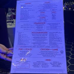 Food menu