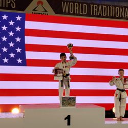 Rokah Karate - 2022 Children world championship in Poland, Lincoln Parrila, 1st place.