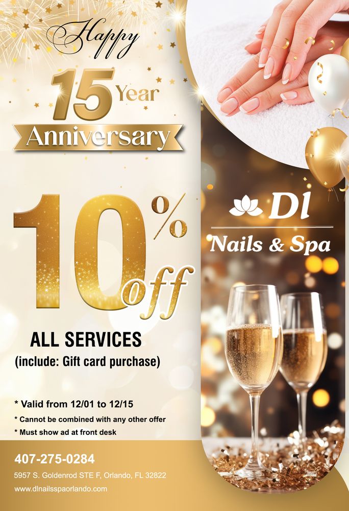 DL Nails& Spa Logo