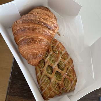 Somedays Bakery - Somedays croissant and pistachio lattice croissant - Bakeries Near Me - Astoria, New York Somedays Bakery - Somedays croissant and pistachio lattice croissant - Bakeries Near Me - Astoria, New York