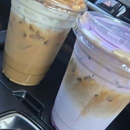 Cinnamon toast crunch iced coffee, iced Ube coffee Cinnamon toast crunch iced coffee, iced Ube coffee