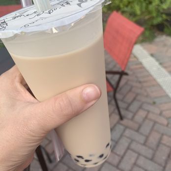 Delray Goodies - Black milk tea with boba - Bubble Tea Near Me - Boca Raton, Florida