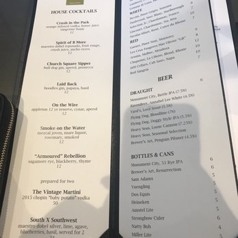 16 On The Park - Drink menu - Seafood Near Me - Baltimore, Maryland 16 On The Park - Drink menu - Seafood Near Me - Baltimore, Maryland