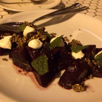 Artusi - Beets with yogurt, mint and granola. Beets were good. But all the accompaniments didn't seem to add much to it - Italian Near Me - Seattle, Washington
