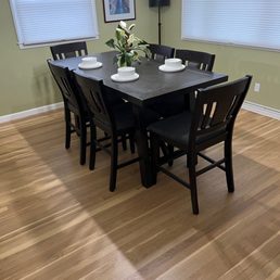 I went with matte finish and water based stain to get the lighter look. I went with matte finish and water based stain to get the lighter look.