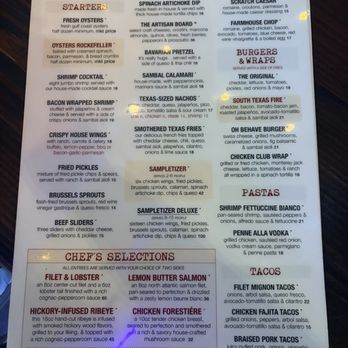 Pour Behavior - Menu - New American Near Me - Houston, Texas Pour Behavior - Menu - New American Near Me - Houston, Texas