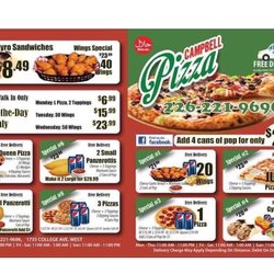 Campbell Pizza - Menu1