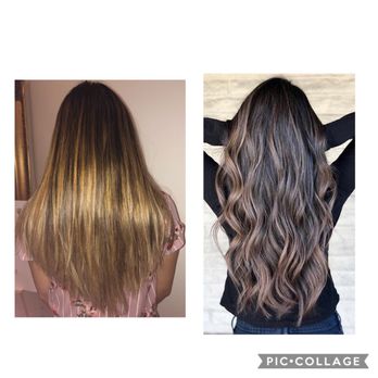 Francis Salon - What I got vs what I asked for. The photo doesn't capture the level of brassiness seen in person though. - Hair Salons Near Me - Philadelphia, Pennsylvania Francis Salon - What I got vs what I asked for. The photo doesn't capture the level of brassiness seen in person though. - Hair Salons Near Me - Philadelphia, Pennsylvania