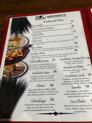 Menu photo 3 Mi Ranchito Reno, NV