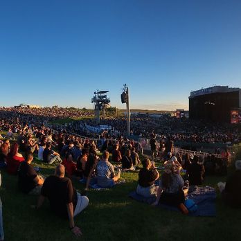 Isleta Amphitheater - Pic from the lawn to the stage at sunset - Venues & Event Spaces Near Me - Albuquerque, New Mexico