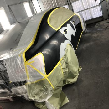 Primer Auto Body - In the booth - Body Shops Near Me - La Mesa, California