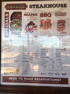Menu photo 4 Rawhide Steakhouse & Saloon Chandler, AZ Menu photo 4 Rawhide Steakhouse & Saloon Chandler, AZ