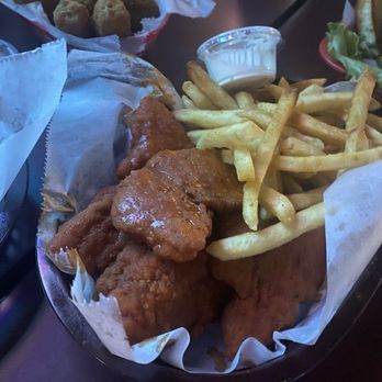 Harvey's Wineburger - Buffalo fingers with more fries. - Burgers Near Me - Phoenix, Arizona Harvey's Wineburger - Buffalo fingers with more fries. - Burgers Near Me - Phoenix, Arizona