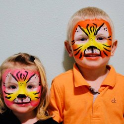 Paint With Melissa - Full Face Tiger Masks - Birthday Celebration