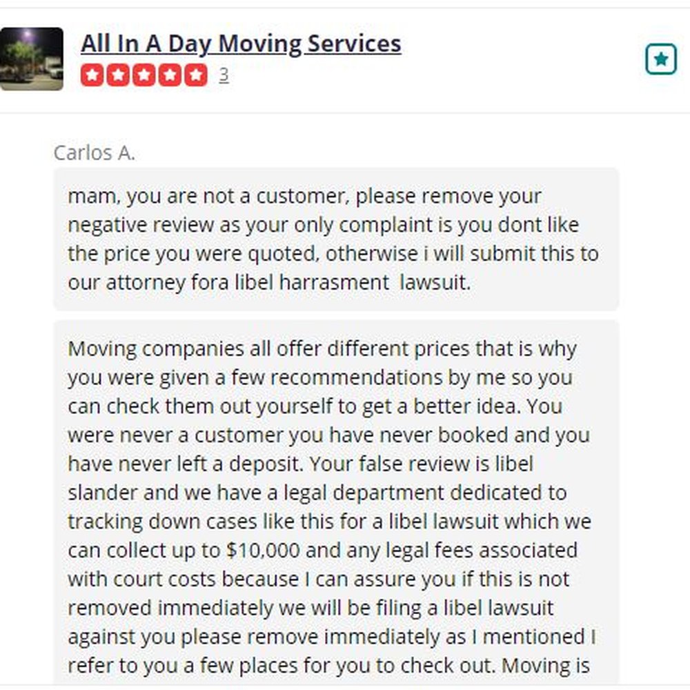 All In A Day Moving Services - Movers Near Me - Merced, California