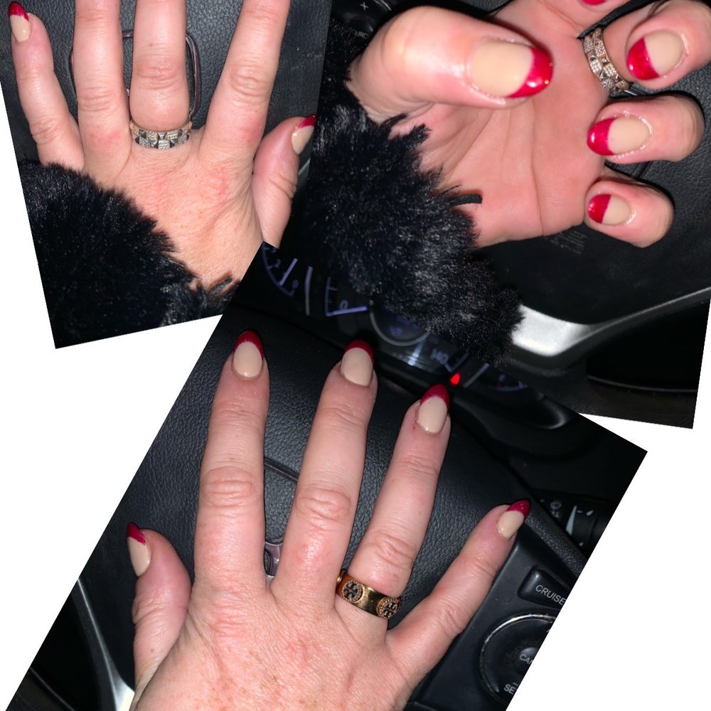 Diva Nails and Spa - Red sparkle French!!!! - Nail Salons Near Me - Ocean View, Delaware Diva Nails and Spa - Red sparkle French!!!! - Nail Salons Near Me - Ocean View, Delaware