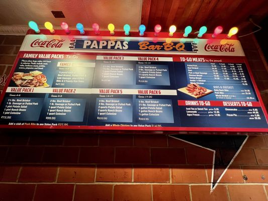 Menu photo 1 Pappas Bar-B-Q Houston, TX Menu photo 1 Pappas Bar-B-Q Houston, TX