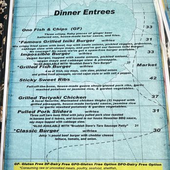 Tiki Iniki - Dinner Menu - Hawaiian Near Me - Princeville, Hawaii Tiki Iniki - Dinner Menu - Hawaiian Near Me - Princeville, Hawaii