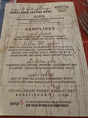 Menu photo 1 Bonefish Grill Camp Hill, PA Menu photo 1 Bonefish Grill Camp Hill, PA