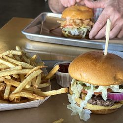 Rockin Rollerz Craft Burger - Mon.-Fri. lunch special. Old Schooler, fries & drink $7.99. What a deal!!