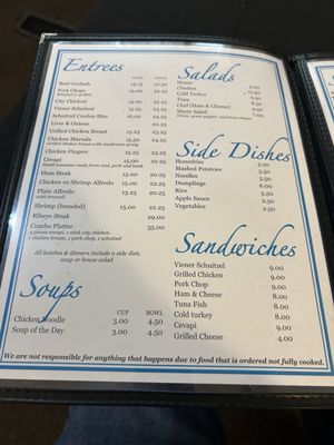 Menu photo 2 Marie's Restaurant Cleveland, OH Menu photo 2 Marie's Restaurant Cleveland, OH