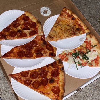 Home Slice Pizza - Pep, marg, cheese slices - Pizza Near Me - Austin, Texas