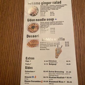 Chingu Korean Fried Chicken - To go menu salads sides dessert drinks - Korean Near Me - Burnsville, Minnesota