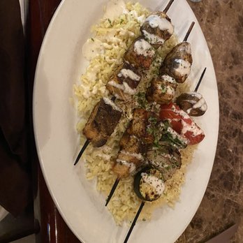 Petra Bistro - Salmon Kabob - Mediterranean Near Me - Seattle, Washington Petra Bistro - Salmon Kabob - Mediterranean Near Me - Seattle, Washington