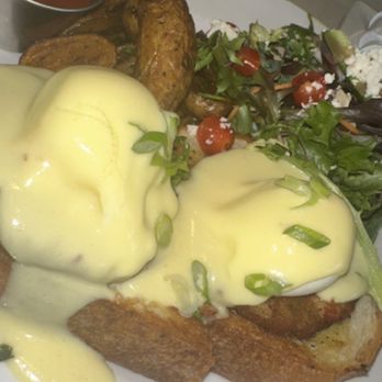 Hungry's - Rice Village - Crab cake eggs Benedict - New American Near Me - Houston, Texas Hungry's - Rice Village - Crab cake eggs Benedict - New American Near Me - Houston, Texas