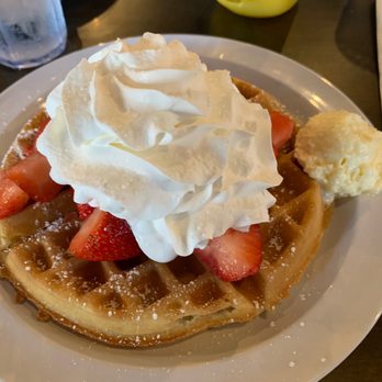 Janet's Cafe and Deli - Strawberry Waffle - New American Near Me - Santee, California Janet's Cafe and Deli - Strawberry Waffle - New American Near Me - Santee, California