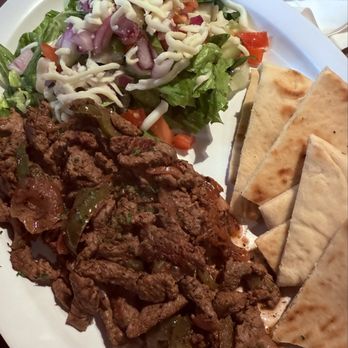 Odeh’s Mediterranean Kitchen - Beef Shawarma Pita Platter - Mediterranean Near Me - High Point, North Carolina