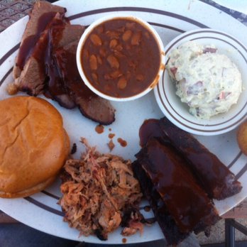 The Bone - Pit Master 3 meat combo with brisket, pulled pork and ribs. - Barbeque Near Me - Manassas, Virginia The Bone - Pit Master 3 meat combo with brisket, pulled pork and ribs. - Barbeque Near Me - Manassas, Virginia