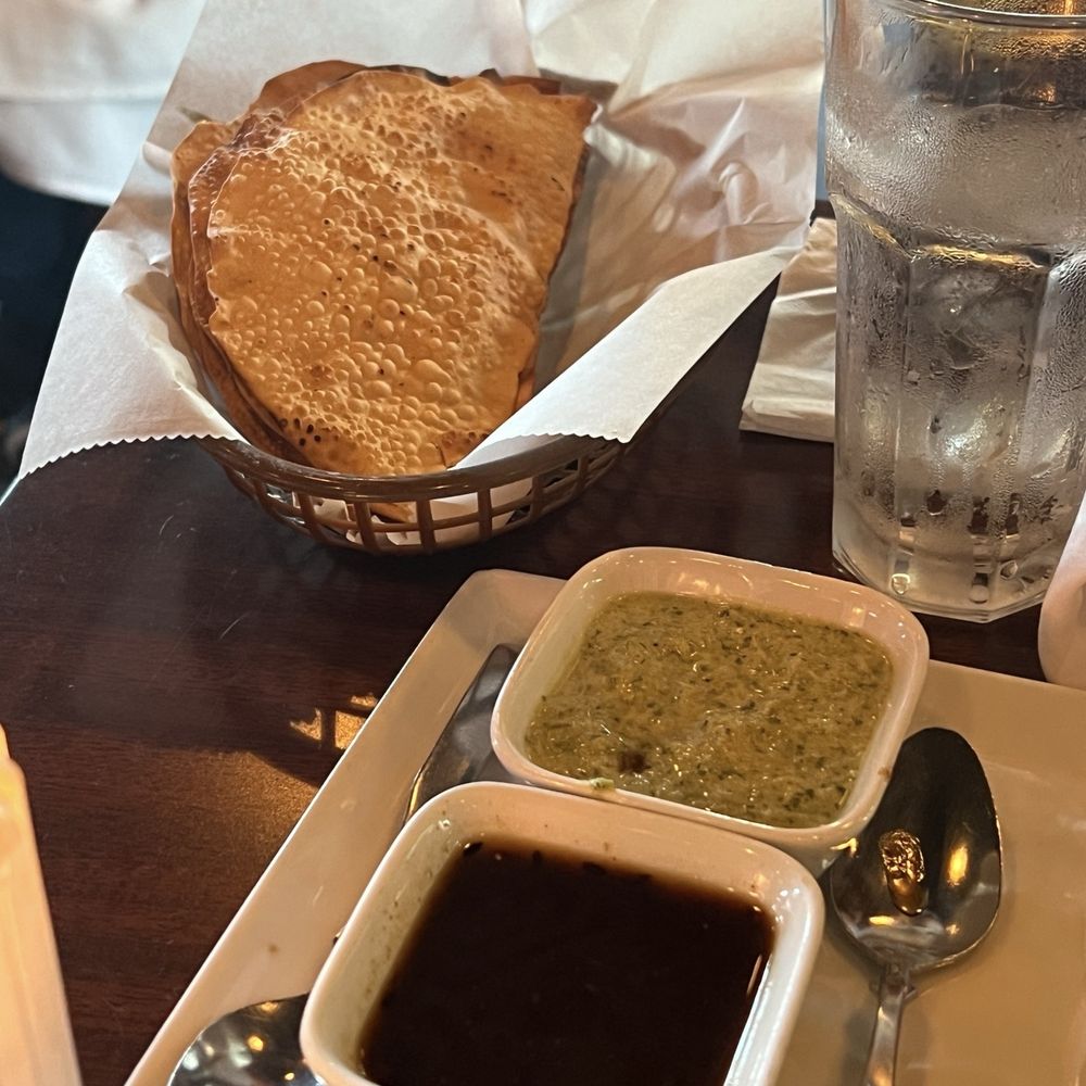 Khyber North Indian Grill - I think papadum with chutneys - Indian Near Me - Houston, Texas Khyber North Indian Grill - I think papadum with chutneys - Indian Near Me - Houston, Texas