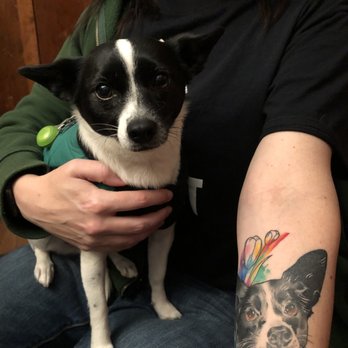 Black & Blue Tattoo - Beatrix and her tattoo likeness - Tattoo Near Me - San Francisco, California Black & Blue Tattoo - Beatrix and her tattoo likeness - Tattoo Near Me - San Francisco, California
