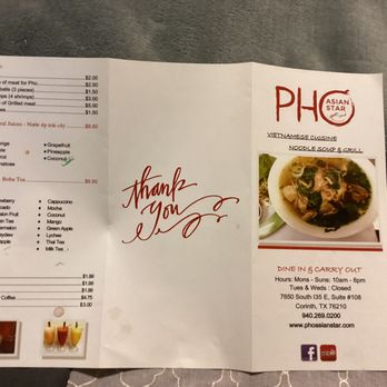 Pho Asian Star - Vietnamese Near Me - Corinth, Texas