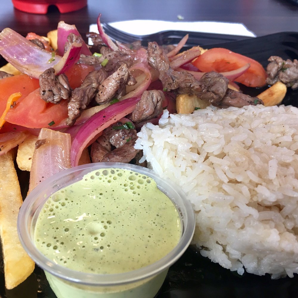 Red Panka - Lomo Saltado Plate - Peruvian Near Me - Redlands, California Red Panka - Lomo Saltado Plate - Peruvian Near Me - Redlands, California