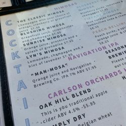 ML Shaws Country Kitchen - Drink Menu