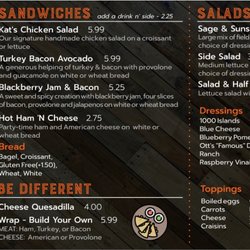 Rustic Roastery - Menu board