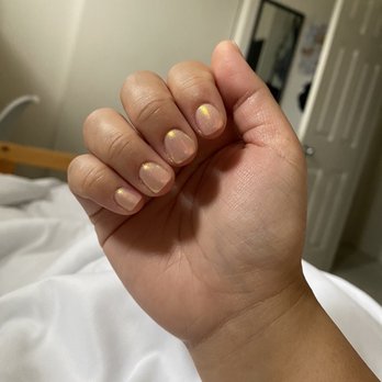 Ranch Nails Spa - Nude dip base with chrome - Nail Salons Near Me - Ontario, California Ranch Nails Spa - Nude dip base with chrome - Nail Salons Near Me - Ontario, California