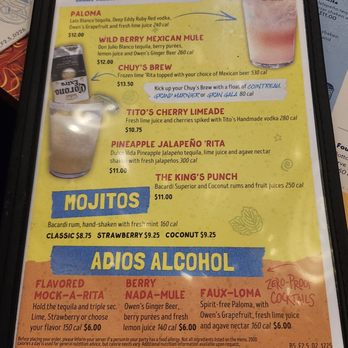 Chuy's - Menu - Tex-Mex Near Me - Houston, Texas Chuy's - Menu - Tex-Mex Near Me - Houston, Texas