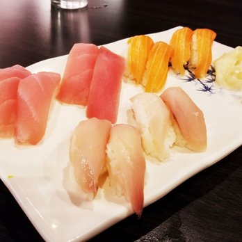 Sakura Sushi - Various nigiri of questionable freshness. - Japanese Near Me - Phoenix, Arizona Sakura Sushi - Various nigiri of questionable freshness. - Japanese Near Me - Phoenix, Arizona