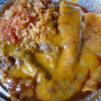 Burrito Track No 2 - 2 Cheese enchiladas with rice & beans - Mexican Near Me - Whittier, California Burrito Track No 2 - 2 Cheese enchiladas with rice & beans - Mexican Near Me - Whittier, California